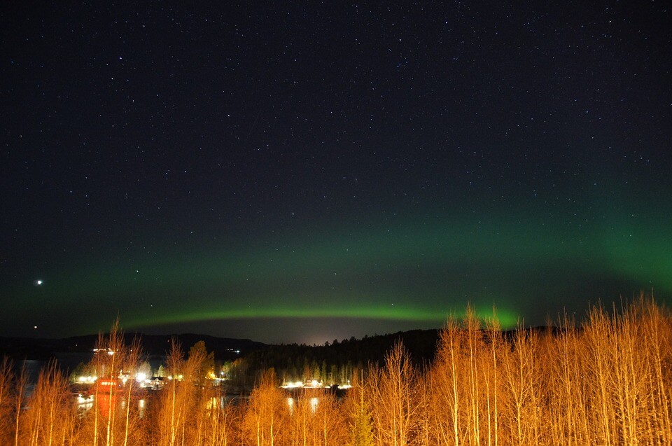 dónde ver la aurora boreal finlandia